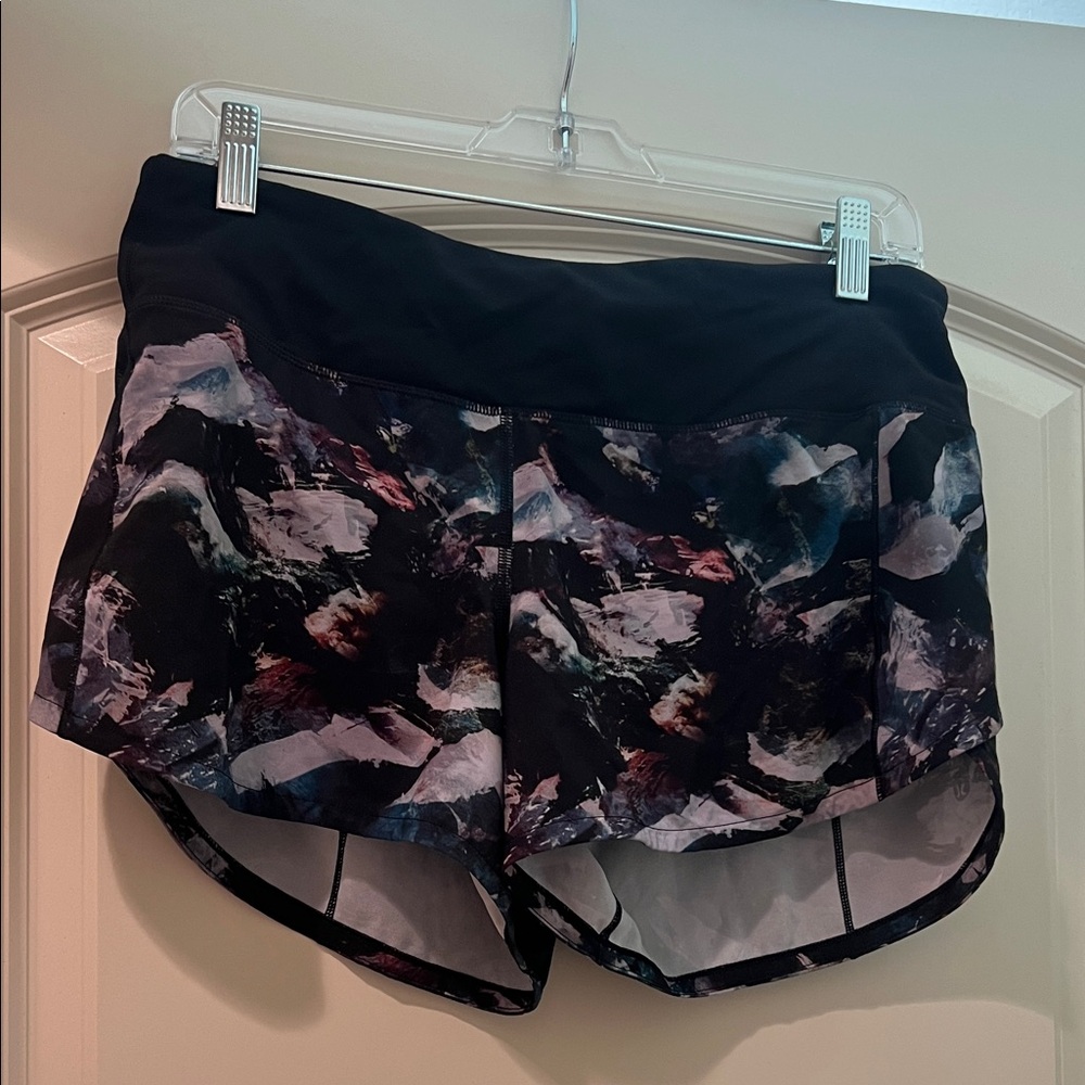 lululemon athletica Black and Pink Athletic Shorts